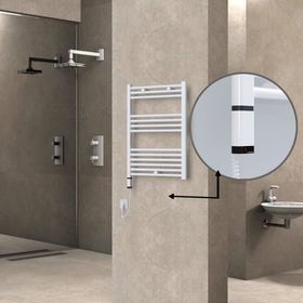 Haiti Elektrikli 300 Watt 600x800 cm Düz Beyaz Oned On Off Termostatlı Sol Havlupan