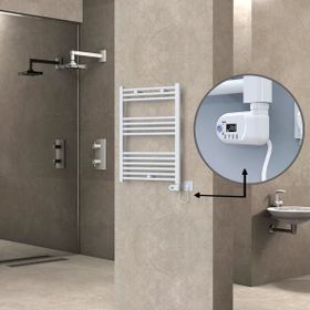 Haiti Elektrikli 300 Watt 600x800 cm Düz Beyaz Thesis Termostatlı Havlupan