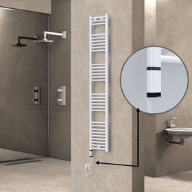 Haiti Elektrikli 300x1800 Düz Beyaz Parlak 600 watt Havlupan