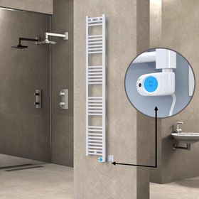 Haiti Elektrikli 300x1800 Düz Beyaz Parlak Musa Havlupan