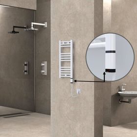 Haiti Elektrikli 300x700 Düz Beyaz Parlak Sağ 200 Watt Havlupan