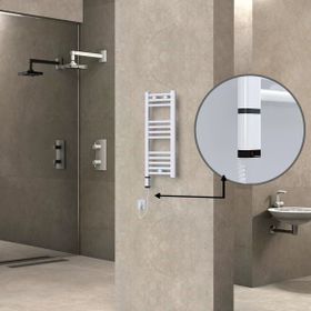 Haiti Elektrikli 300x700 Düz Beyaz Parlak Sol 200 Watt Havlupan