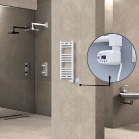 Haiti Elektrikli 300x700 Düz Beyaz Parlak Thesis Termostat 200 Watt Havlupan