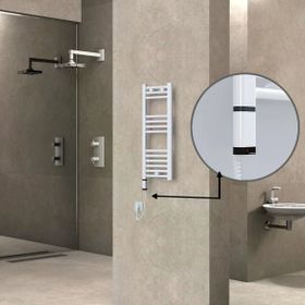 Haiti Elektrikli 300x800 Düz Beyaz Parlak Sol 200 Watt Havlupan