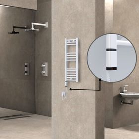 Haiti Elektrikli 300x800 Düz Beyaz Parlak Sol 200 Watt Havlupan