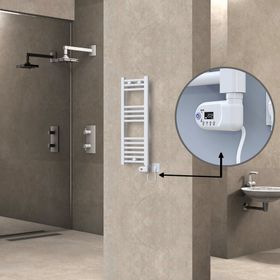 Haiti Elektrikli 300x800 Düz Beyaz Parlak Thesis Termostat 200 Watt Havlupan