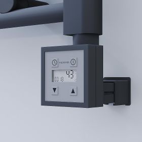 Haiti Elektrikli 400x1000 Düz Antrasit Texture KTX3 Termostat 300 Watt Havlupan