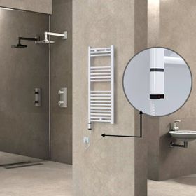 Haiti Elektrikli 400x1000 Düz Beyaz Parlak Sol 300 Watt Havlupan