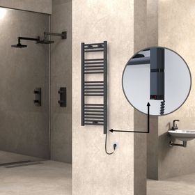 Haiti Elektrikli 400x1100 Düz Antrasit Texture Sağ 300 Watt Havlupan