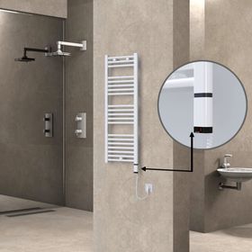 Haiti Elektrikli 400x1100 Düz Beyaz Parlak Sağ 300 Watt Havlupan