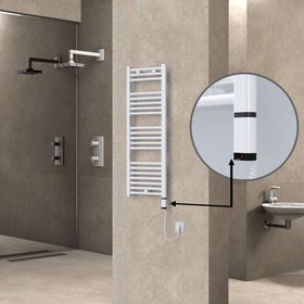 Haiti Elektrikli 400x1100 Düz Beyaz Parlak Sağ 300 Watt Havlupan