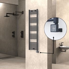 Haiti Elektrikli 600 Watt 400x1500 cm Düz Antrasit KTX3 Termostatlı Havlupan