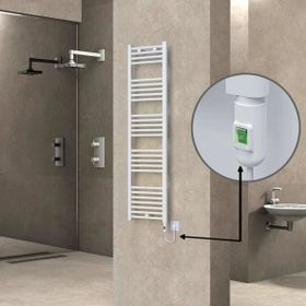 Haiti Elektrikli 600 Watt 400x1500 cm Düz Beyaz On Off Düğmeli Havlupan