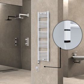 Haiti Elektrikli 600 Watt 400x1500 cm Düz Beyaz Oned On Off Termostatlı Sol Havlupan
