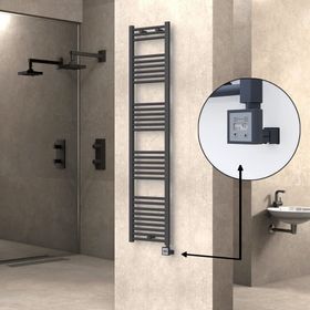 Haiti Elektrikli 600 Watt 400x1800 cm Düz Antrasit KTX3 Termostatlı Havlupan