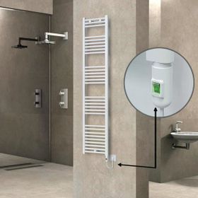 Haiti Elektrikli 600 Watt 400x1800 cm Düz Beyaz On Off Düğmeli Havlupan