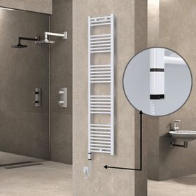 Haiti Elektrikli 600 Watt 400x1800 cm Düz Beyaz Oned On Off Termostatlı Sol Havlupan