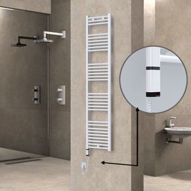 Haiti Elektrikli 600 Watt 400x1800 cm Düz Beyaz Oned On Off Termostatlı Sol Havlupan
