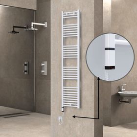 Haiti Elektrikli 600 Watt 400x1800 cm Düz Beyaz Oned On Off Termostatlı Sol Havlupan