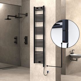 Haiti Elektrikli 600 Watt 400x1800 cm Düz Mat Siyah Oned On Off Termostatlı Sağ Havlupan
