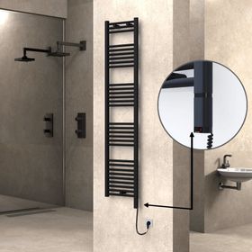 Haiti Elektrikli 600 Watt 400x1800 cm Düz Mat Siyah Oned On Off Termostatlı Sağ Havlupan