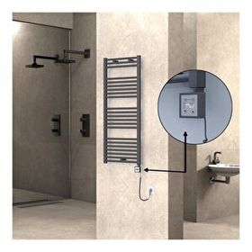 Haiti Elektrikli 600 Watt 500x1200 cm Düz Antrasit KTX3 Termostatlı Havlupan