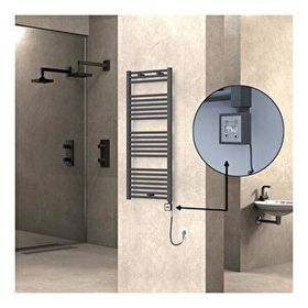 Haiti Elektrikli 600 Watt 500x1200 cm Düz Antrasit KTX3 Termostatlı Havlupan