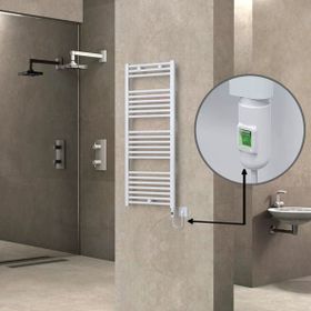 Haiti Elektrikli 600 Watt 500x1200 cm Düz Beyaz On Off Düğmeli Havlupan