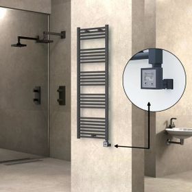 Haiti Elektrikli 600 Watt 500x1500 cm Düz Antrasit KTX3 Termostatlı Havlupan