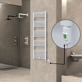 Haiti Elektrikli 600 Watt 500x1500 cm Düz Beyaz On Off Düğmeli Havlupan