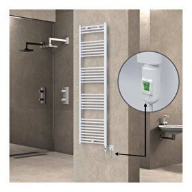 Haiti Elektrikli 600 Watt 500x1800 cm Düz Beyaz On Off Düğmeli Havlupan
