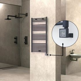 Haiti Elektrikli 600 Watt 600x1100 cm Düz Antrasit KTX3 Termostatlı Havlupan