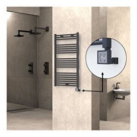Haiti Elektrikli 600 Watt 600x1100 cm Düz Antrasit KTX3 Termostatlı Havlupan
