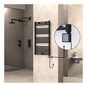 Haiti Elektrikli 600 Watt 600x1100 cm Düz Mat Siyah KTX3 Termostatlı Havlupan
