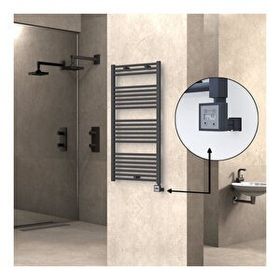 Haiti Elektrikli 600 Watt 600x1200 cm Düz Antrasit KTX3 Termostatlı Havlupan