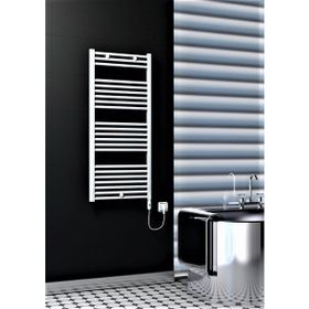 Haiti Elektrikli 600 Watt 600x1200 cm Düz Beyaz On Off Düğmeli Havlupan