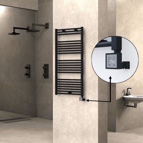 Haiti Elektrikli 600 Watt 600x1200 cm Düz Mat Siyah KTX3 Termostatlı Havlupan