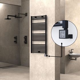 Haiti Elektrikli 600 Watt 600x1200 cm Düz Mat Siyah KTX3 Termostatlı Havlupan