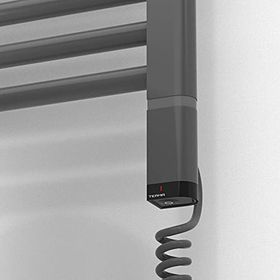 Haiti Elektrikli 600 Watt 600x1500 cm Düz Antrasit Oned On Off Termostatlı Sağ Havlupan