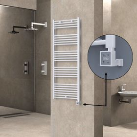 Haiti Elektrikli 600 Watt 600x1500 cm Düz Beyaz KTX3 Termostatlı Havlupan