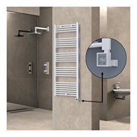Haiti Elektrikli 600 Watt 600x1500 cm Düz Beyaz KTX3 Termostatlı Havlupan