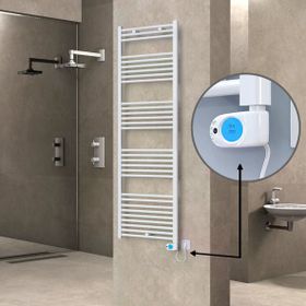 Haiti Elektrikli 900 Watt 600x1800 cm Düz Beyaz Musa Termostatlı Havlupan