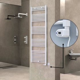Haiti Elektrikli 900 Watt 600x1800 cm Düz Beyaz Thesis Termostatlı Havlupan