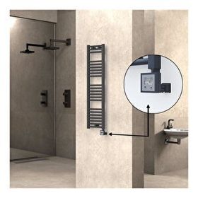 Haiti KTX3 Düz Antrasit 300 Watt 300x1200 cm Termostatlı Elektrikli Havlupan