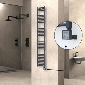 Haiti KTX3 Düz Antrasit 300 Watt 300x1800 cm Termostatlı Elektrikli Havlupan