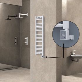 Haiti KTX3 Düz Beyaz 300 Watt 300x1200 cm Termostatlı Elektrikli Havlupan