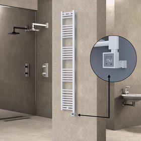 Haiti KTX3 Düz Beyaz 300 Watt 300x1800 cm Termostatlı Elektrikli Havlupan