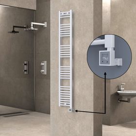 Haiti KTX3 Düz Beyaz 300 Watt 300x1800 cm Termostatlı Elektrikli Havlupan