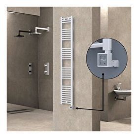 Haiti KTX3 Düz Beyaz 300 Watt 300x1800 cm Termostatlı Elektrikli Havlupan