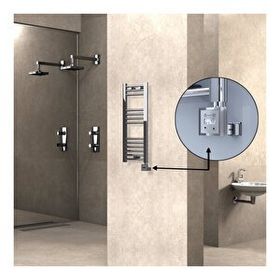 Haiti KTX3 Düz Krom 200 Watt 300x800 cm Termostatlı Elektrikli Havlupan
